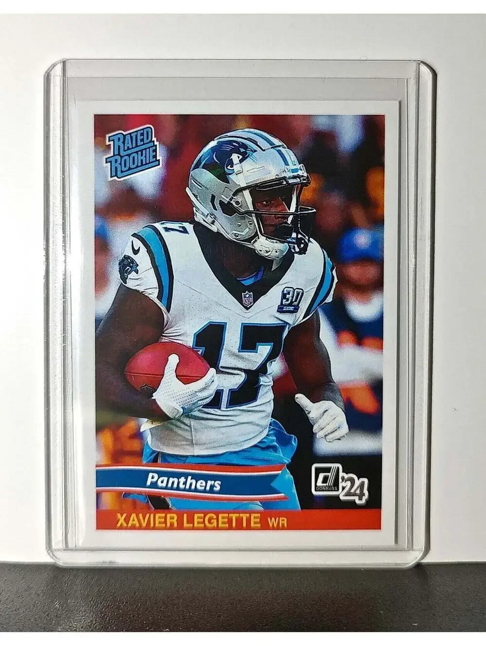 Xavier Legette Rookie 2024 Panini Rated Rookie Retro NFL #24 Panthers 1 of 890